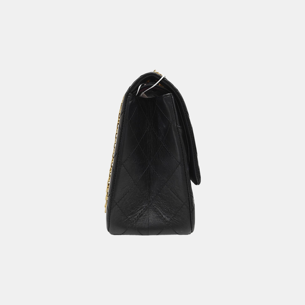 2.55 Maxi Quilted Calfskin Black