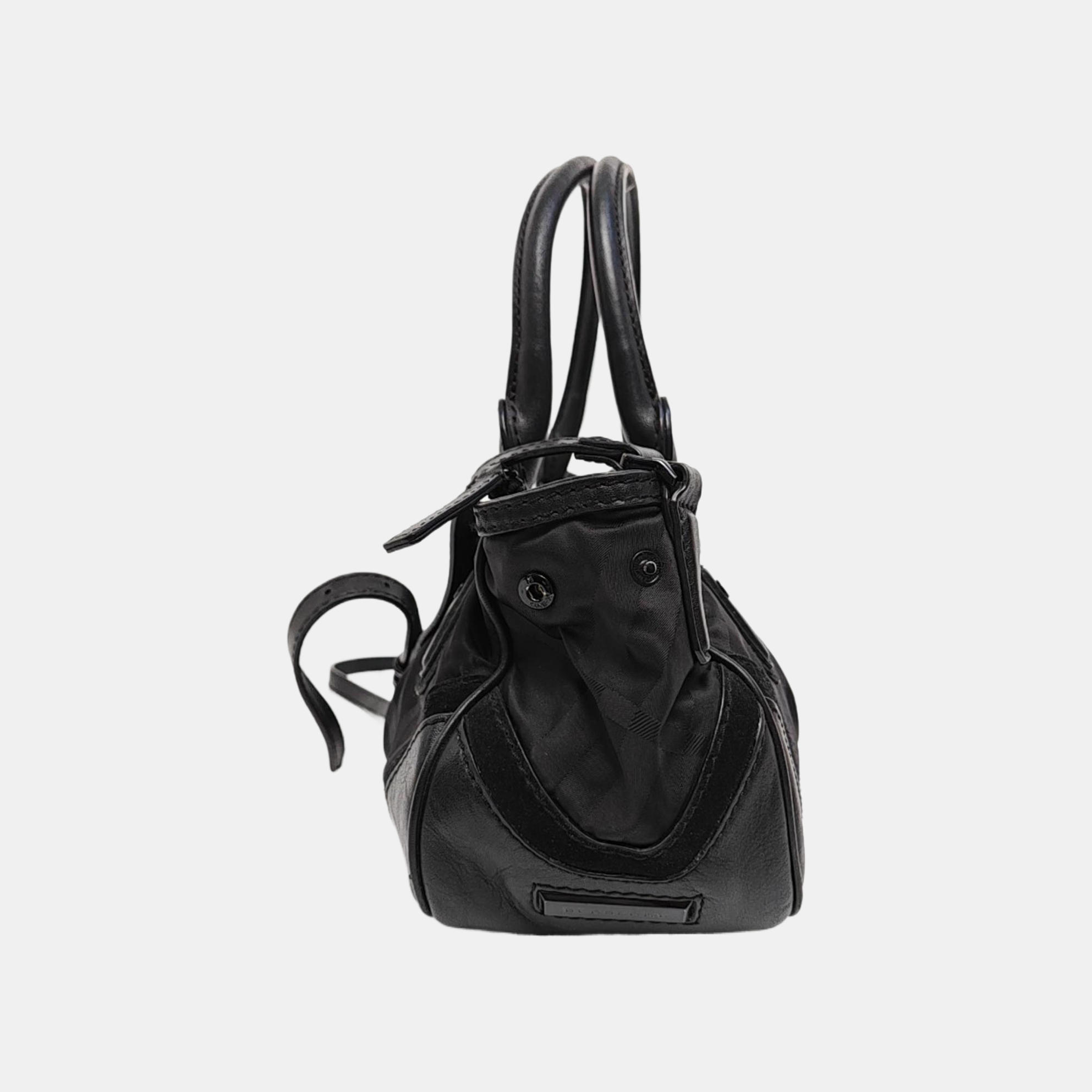 Nylon Shoulder Bag Black