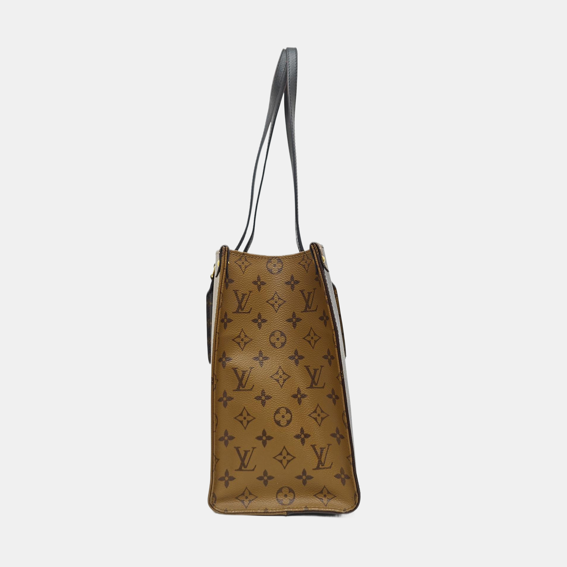 ONTHEGO MM Monogram Coated Canvas Brown