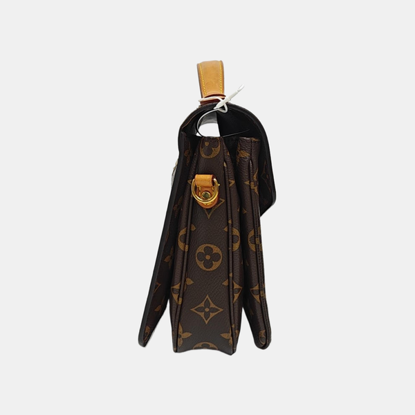 MÉTIS MM Monogram Coated Canvas Brown