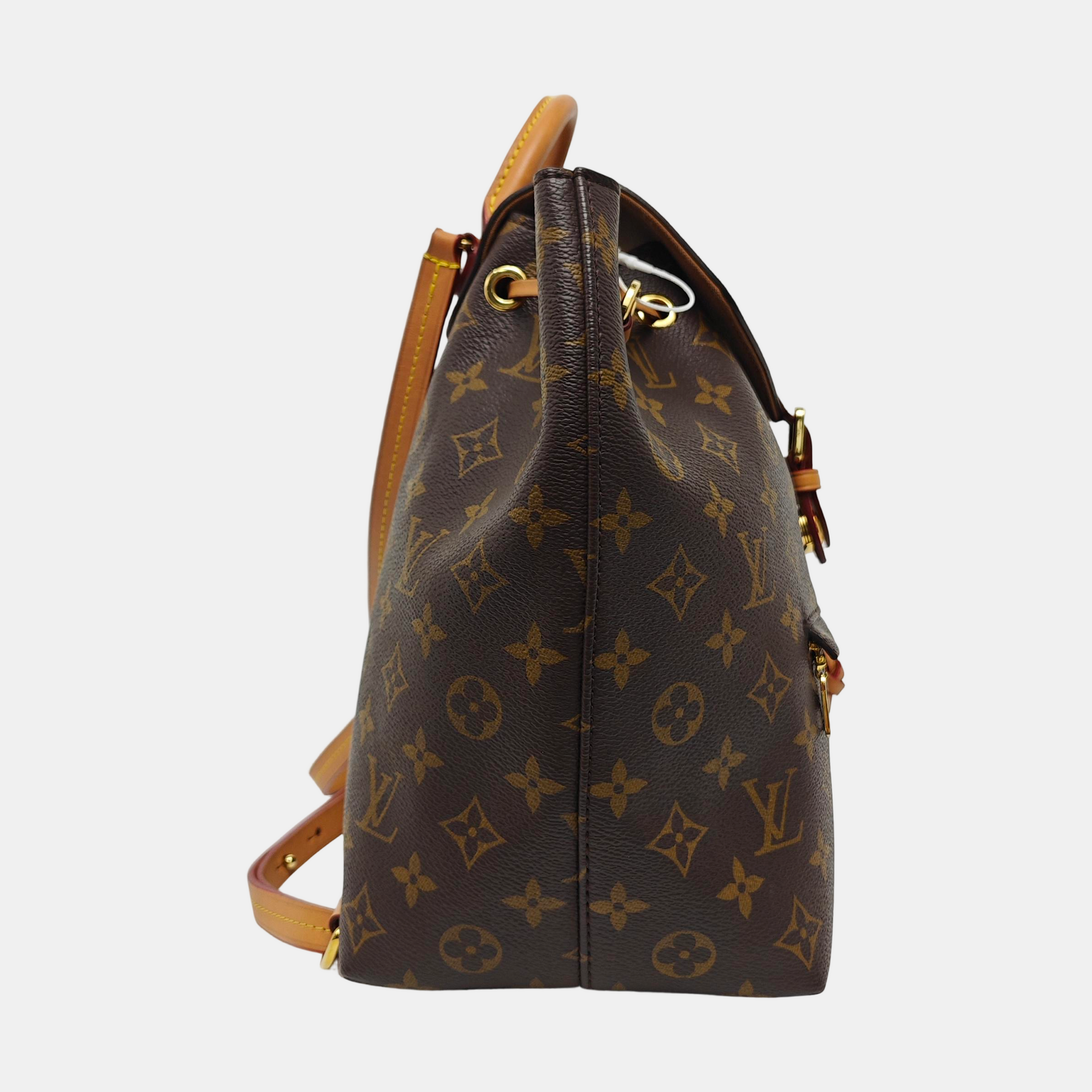 MONTSOURIS PM Monogram Coated Canvas Brown