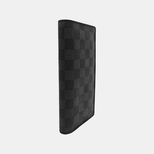 BRAZZA Damier Graphite Coated Canvas Black Wallet