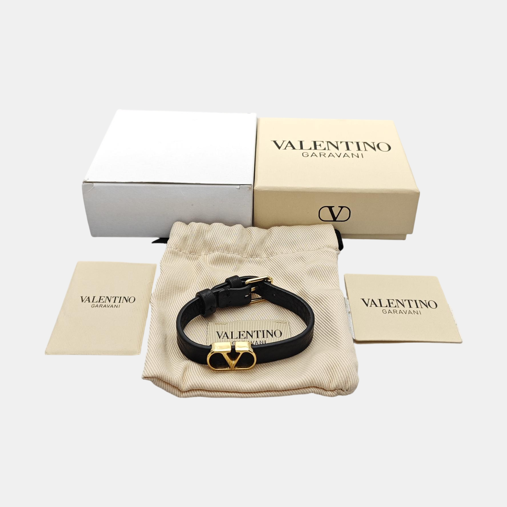 Leather Black Bangle