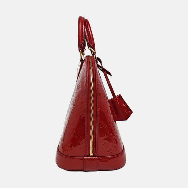 ALMA PM Monogram Patent Leather Red