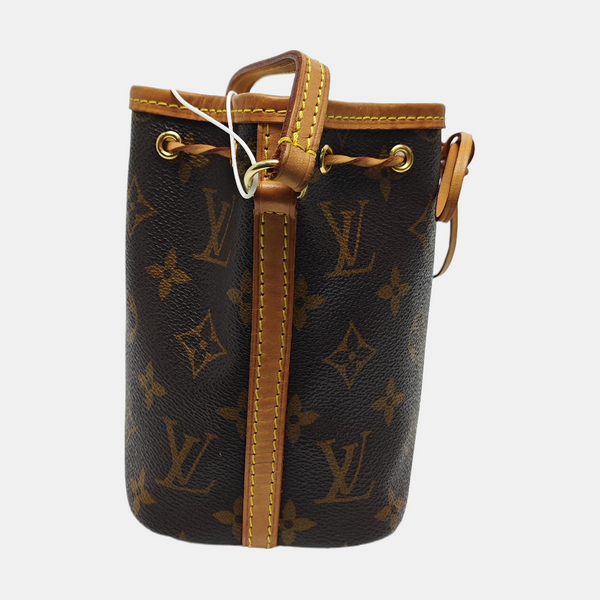 NÉONOÉ Nano Monogram Coated Canvas Brown