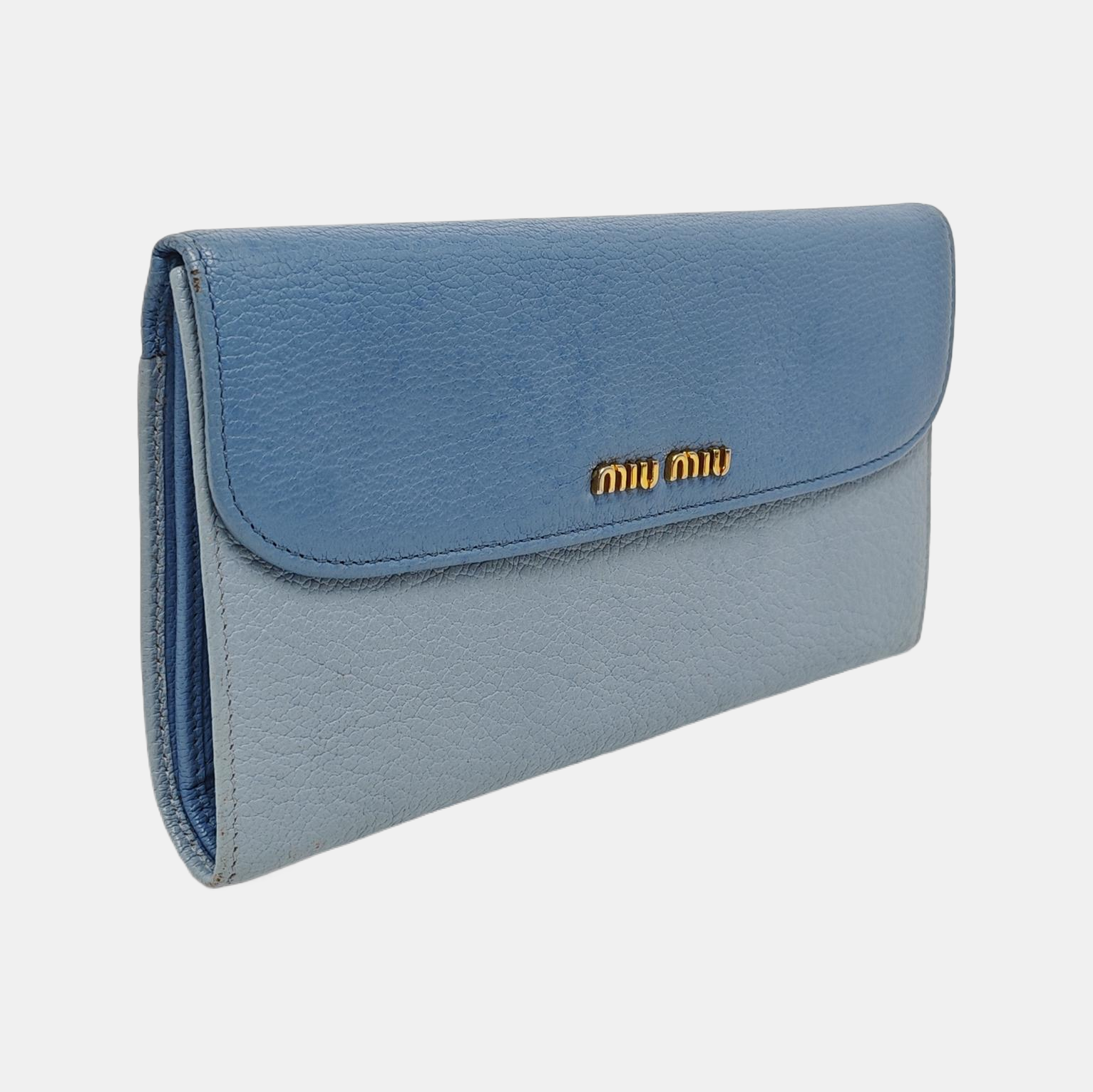 Calfskin Wallet Blue