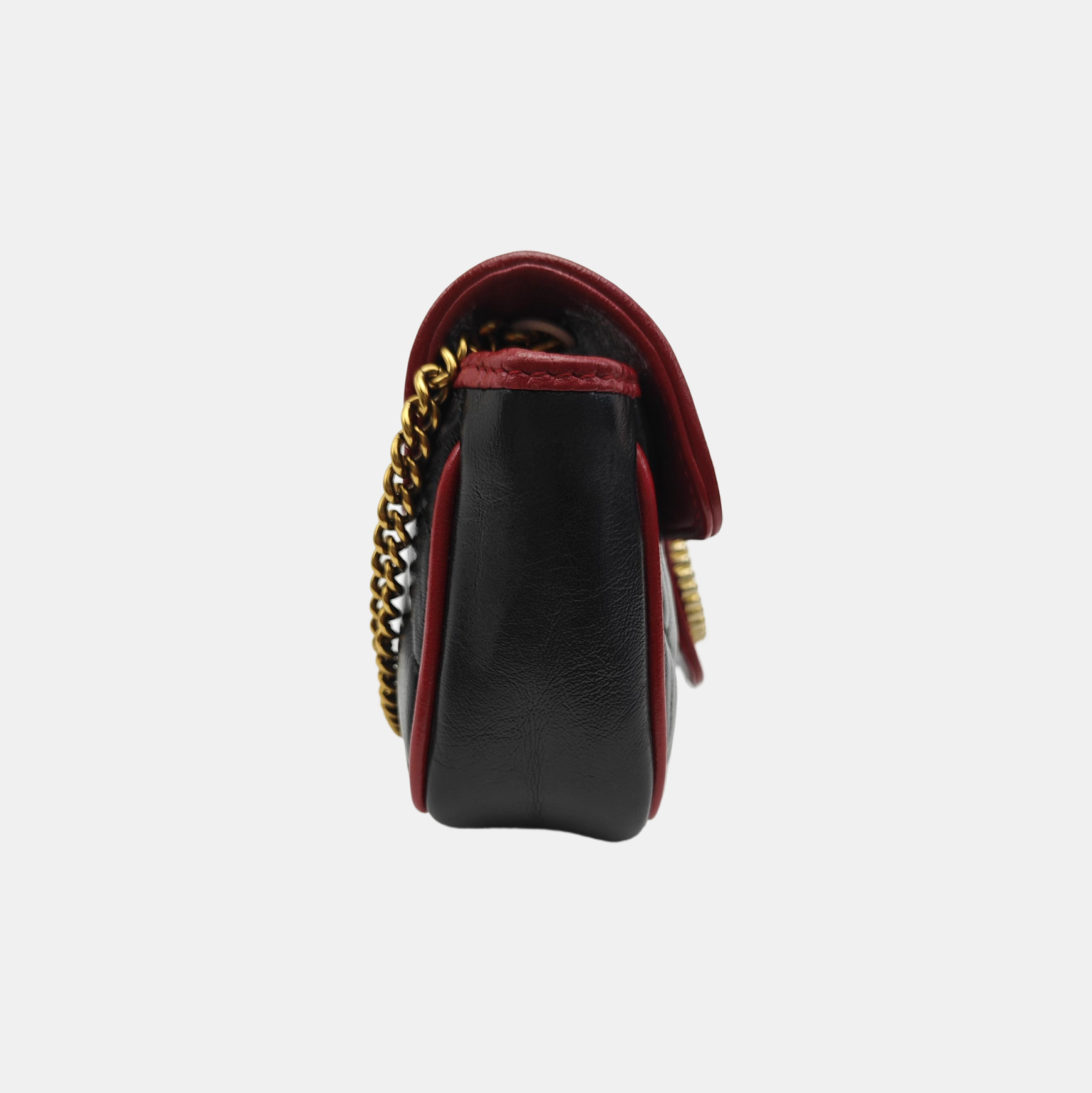 GG Marmont Super Mini Quilted Calfskin Black
