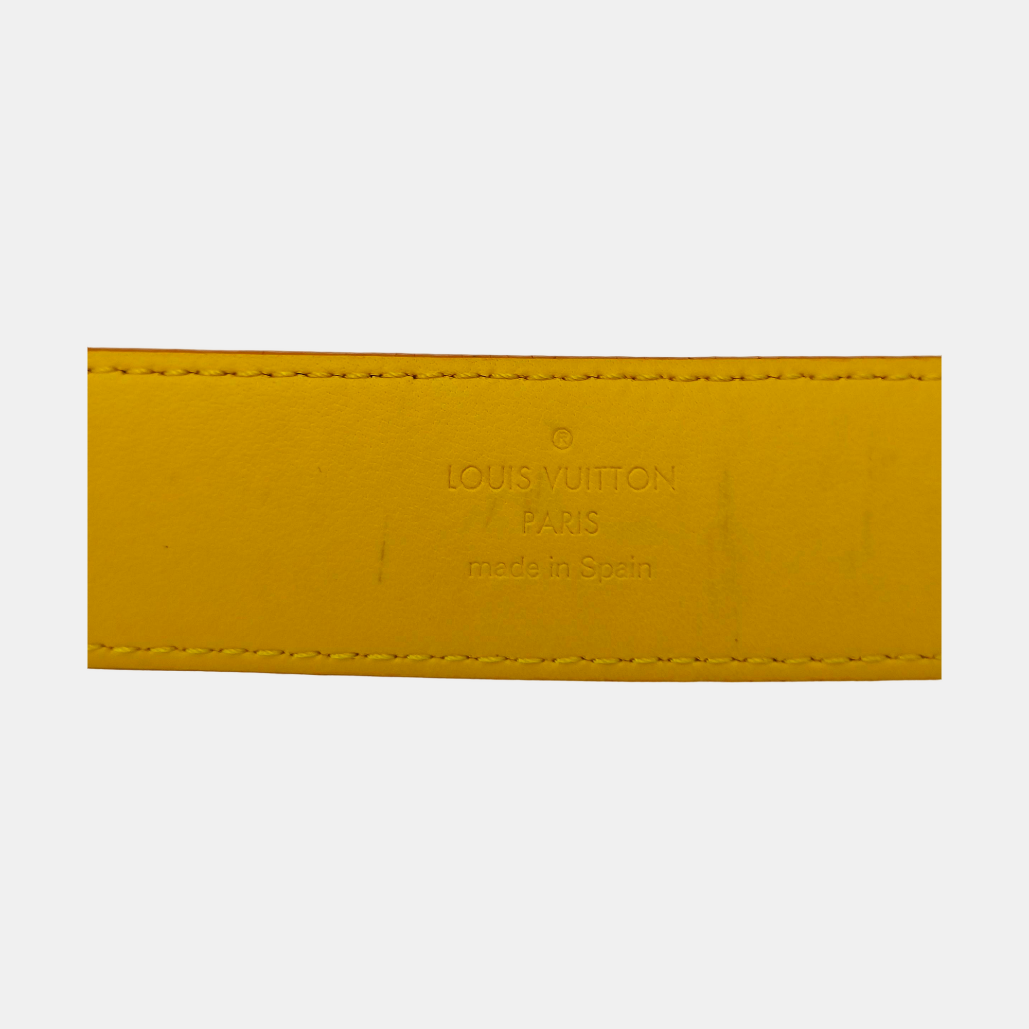 Coated Canvas Belt Yellow