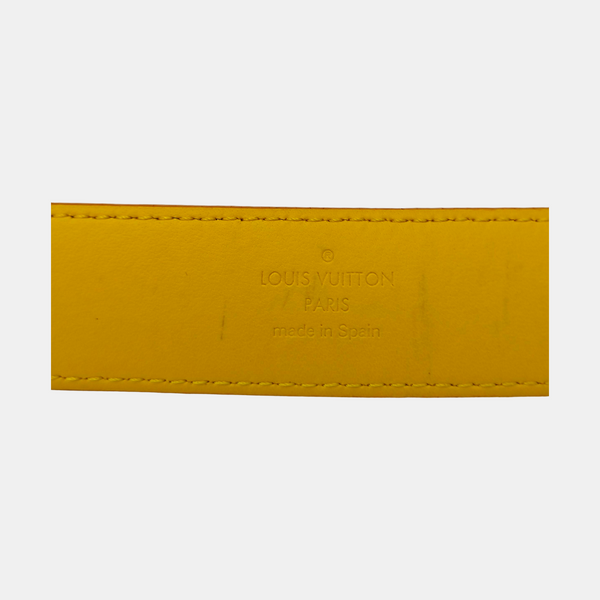 Coated Canvas Belt Yellow