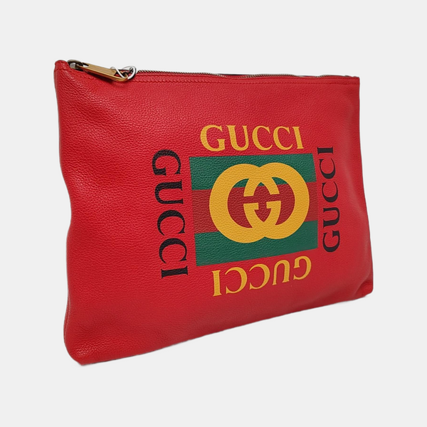 Print Medium Calfskin Red