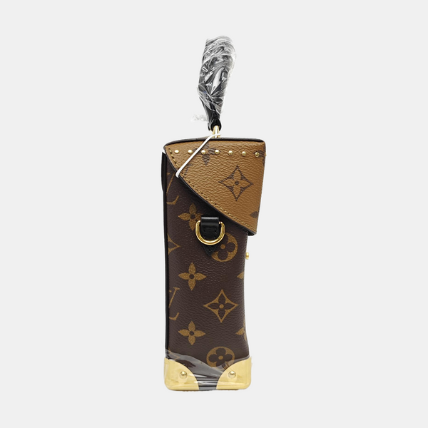 CAMERA BOX Monogram Coated Canvas Brown