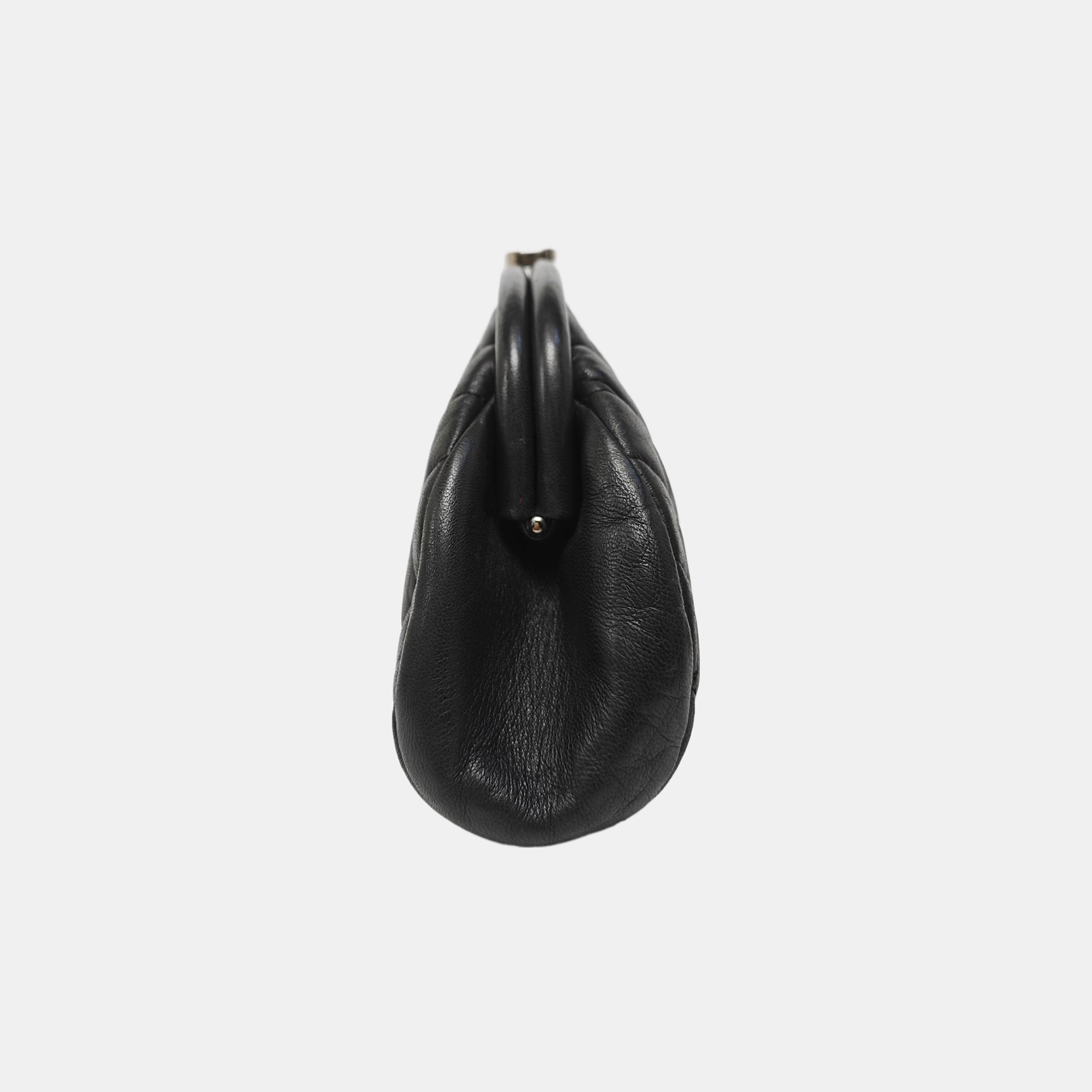 Quilted Calfskin Clutch Black