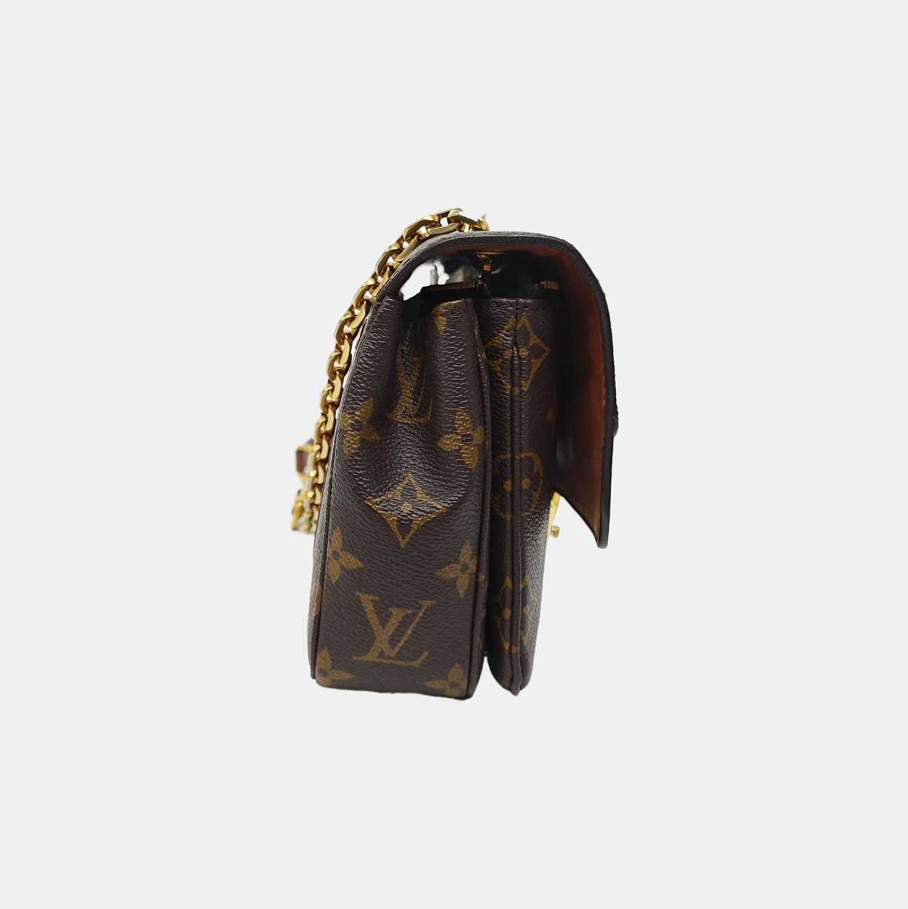 MARCEAU Monogram Coated Canvas Brown