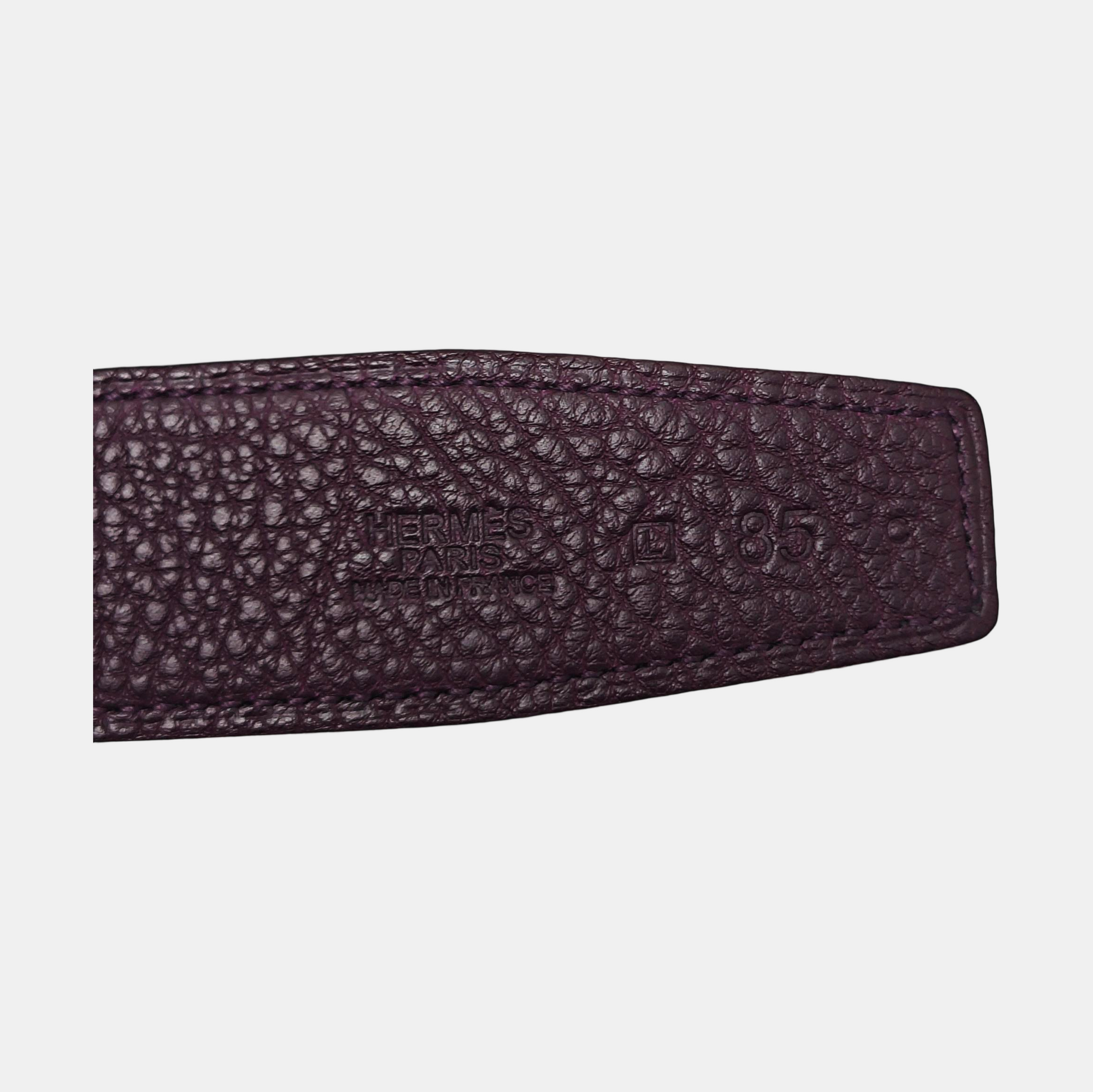 Leather Belt Purple