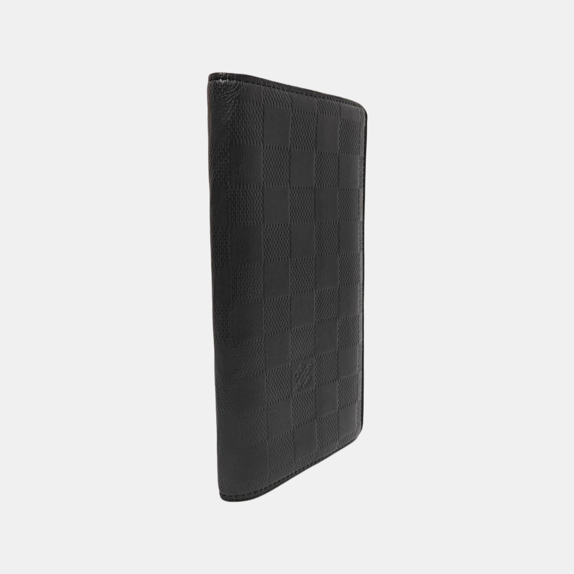 BRAZZA Damier Graphite Calfskin Gray Wallet