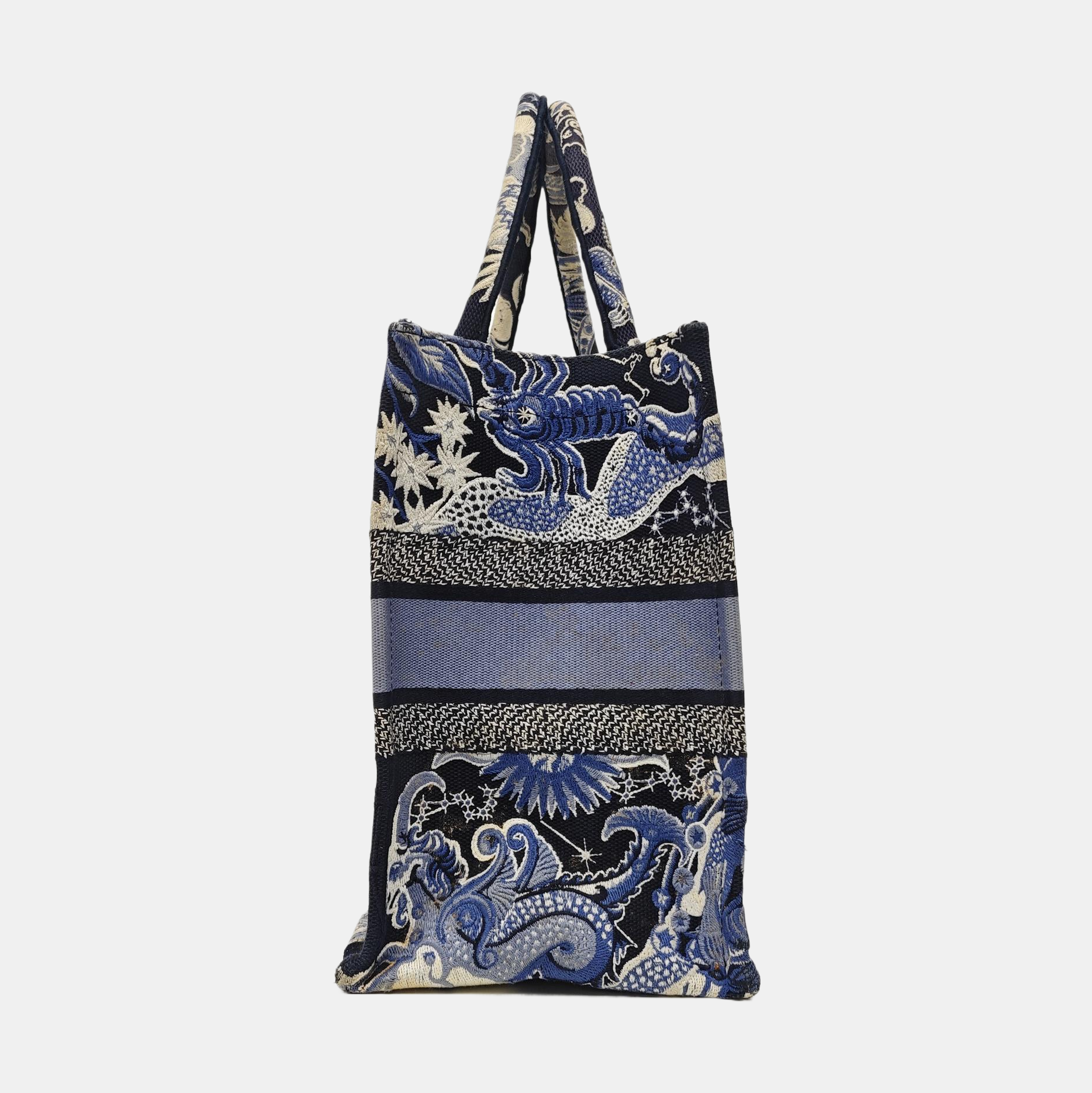 Book Tote Medium Canvas Blue