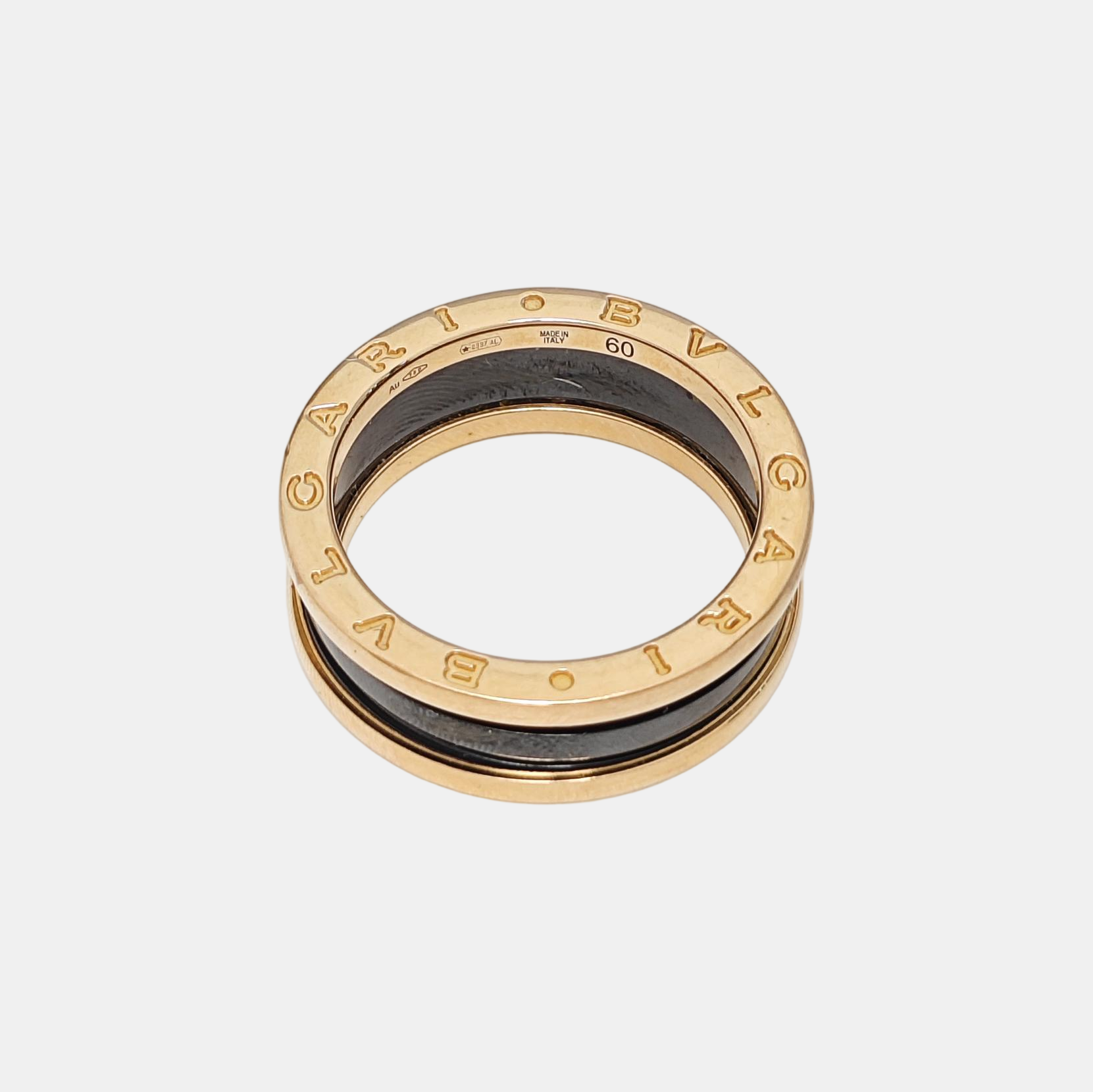 B.ZERO1 18k Rose Gold Ring EU 60