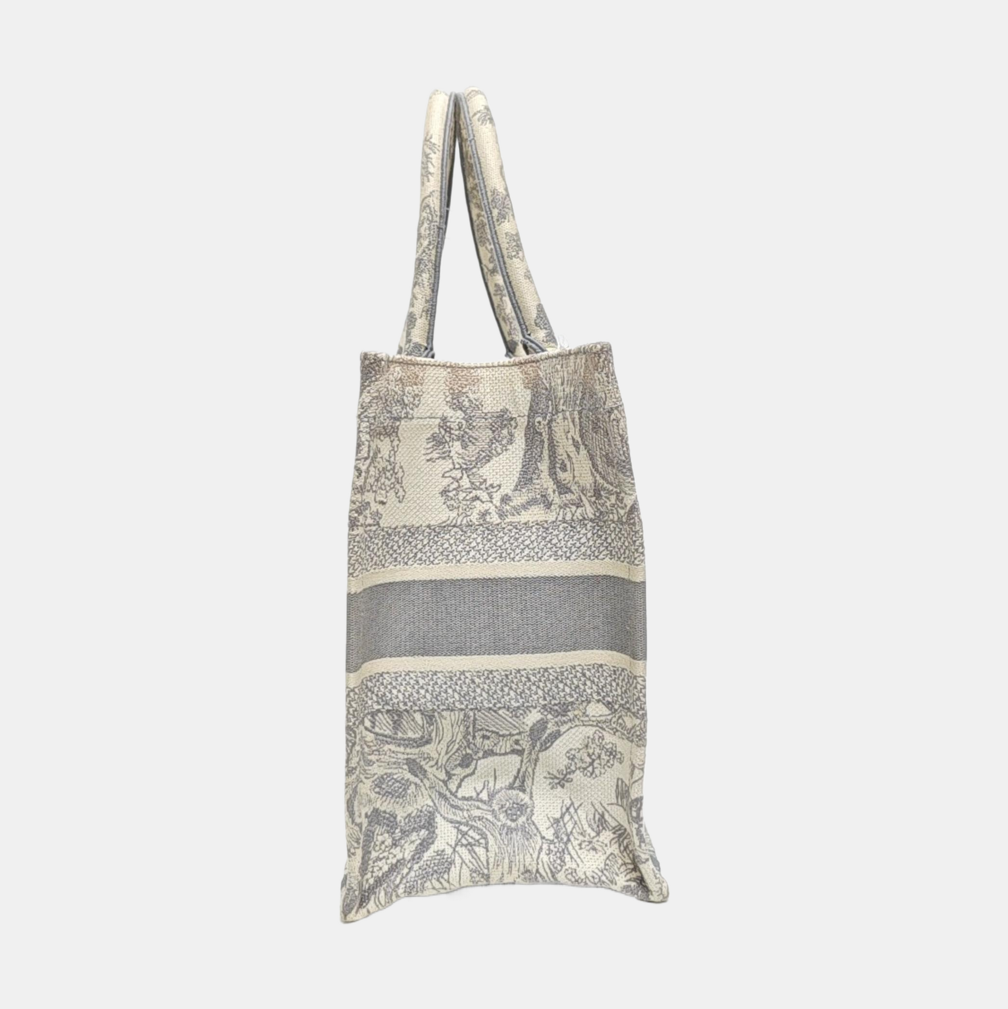 Book Tote Medium Canvas Gray