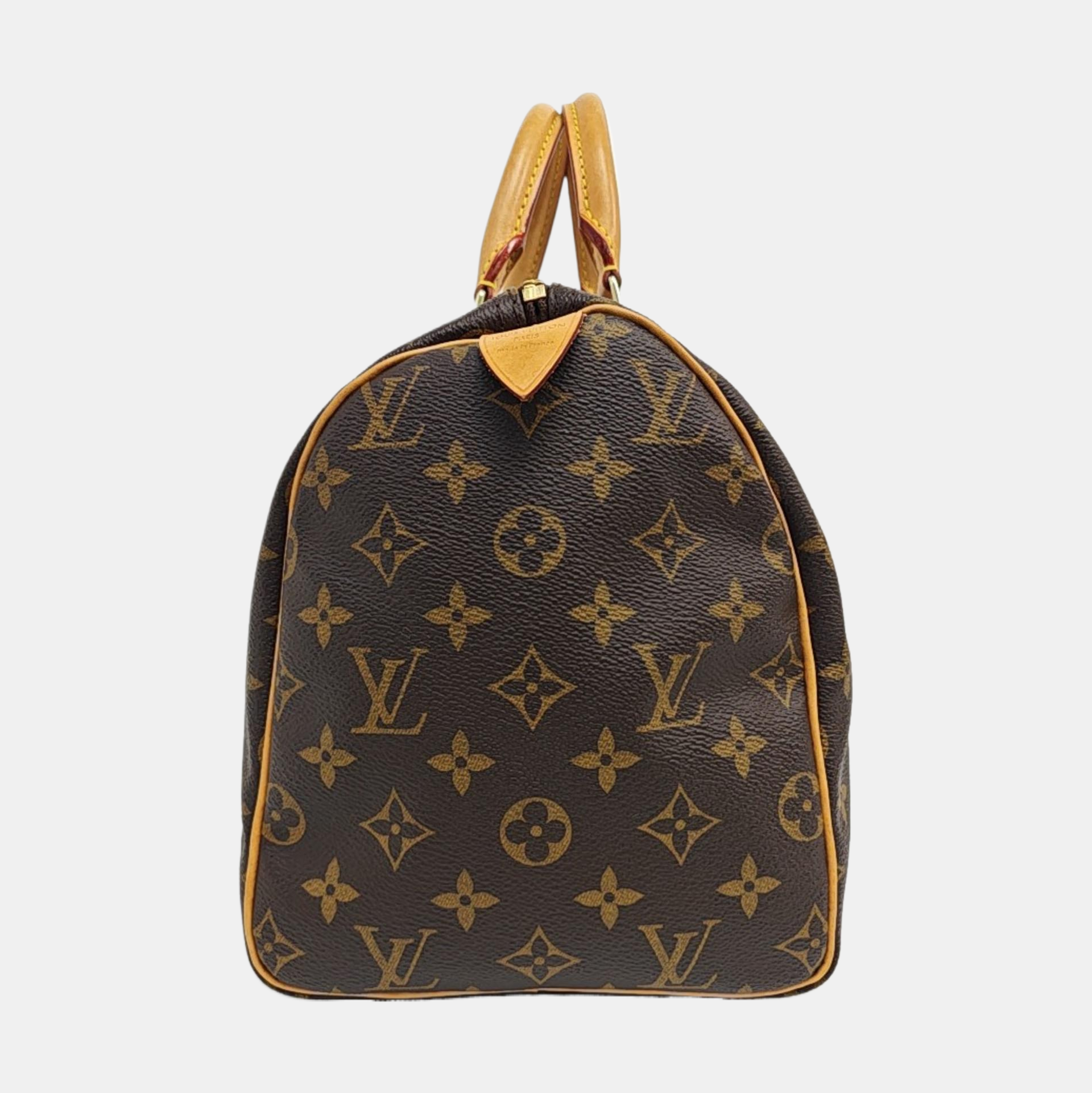 SPEEDY 30 Monogram Coated Canvas Brown