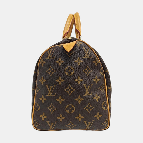 SPEEDY 30 Monogram Coated Canvas Brown
