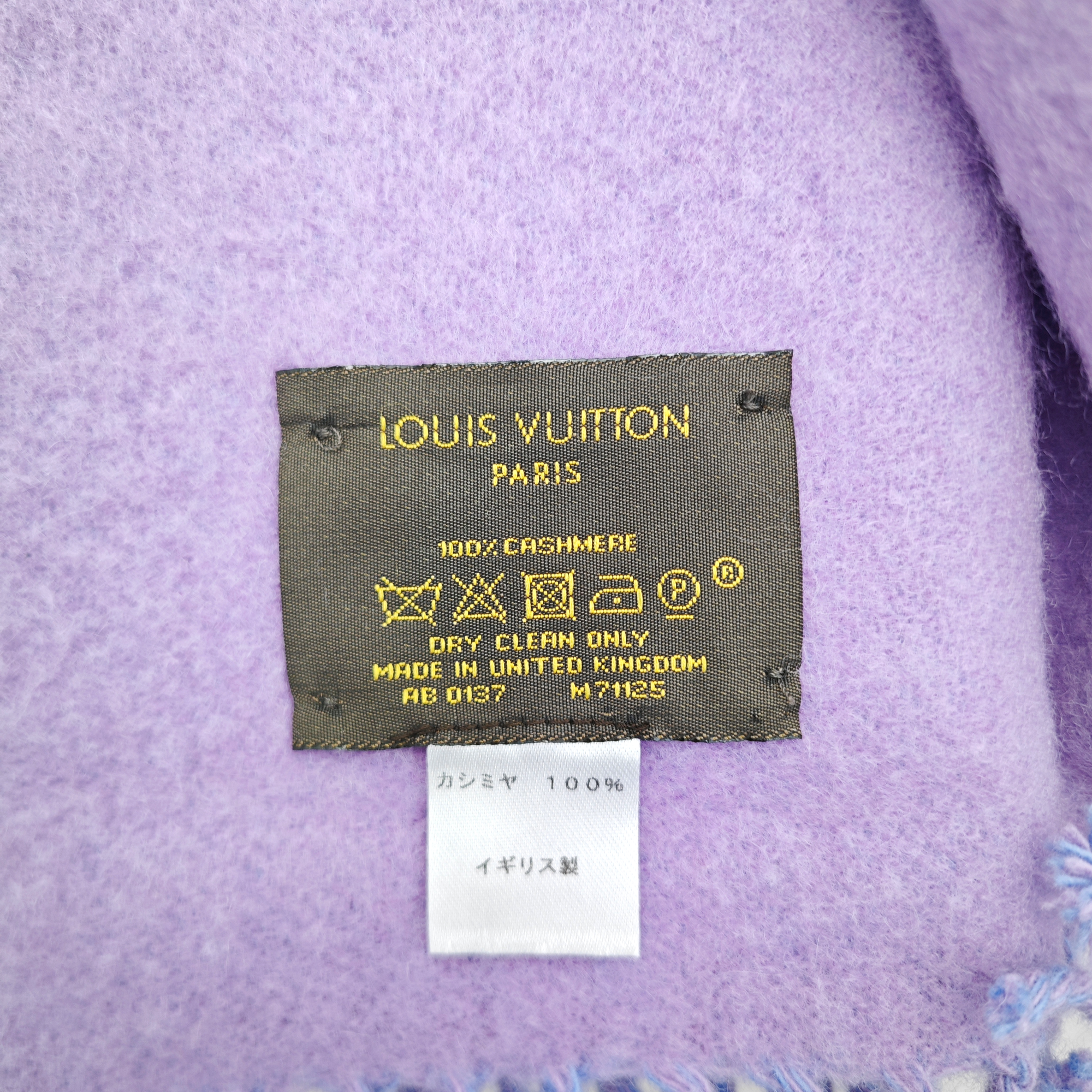 Cashmere Scarf Blue
