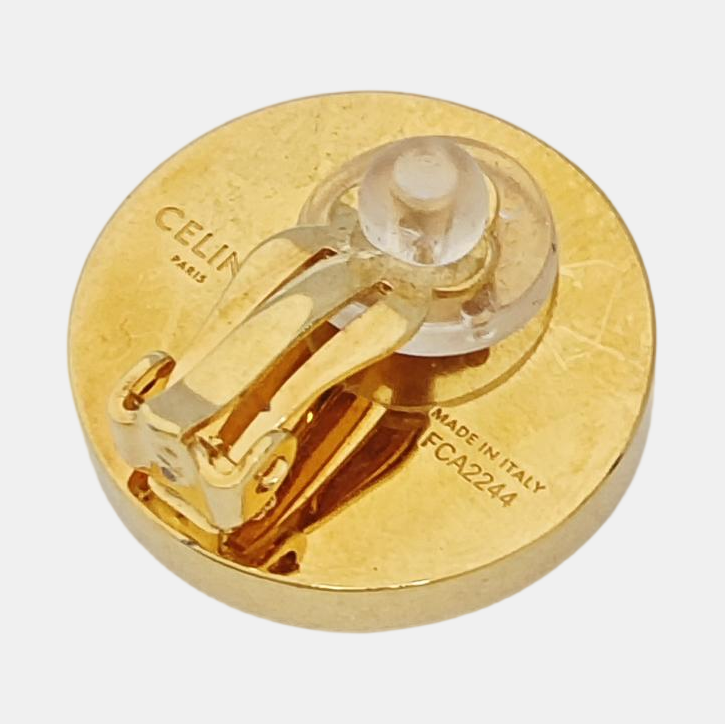 Metal Gold Clip On Earrings