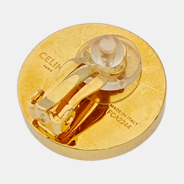 Metal Gold Clip On Earrings