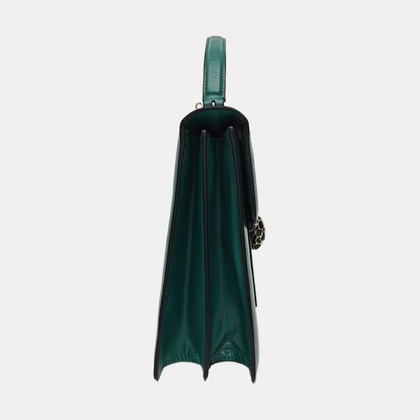 SERPENTI FOREVER Medium Calfskin Green