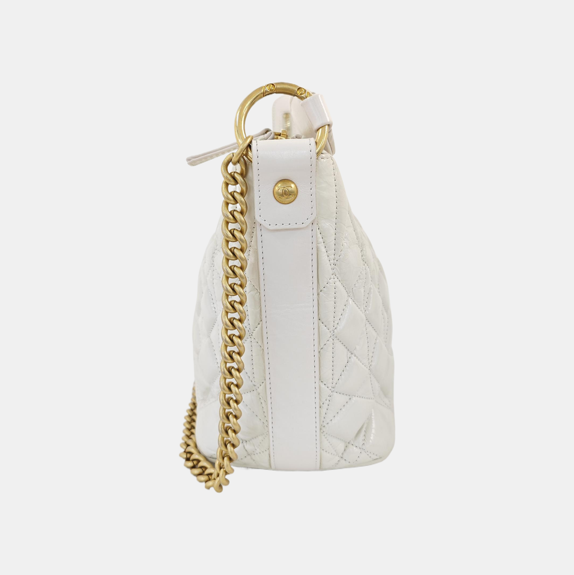 HOBO Quilted Calfskin White
