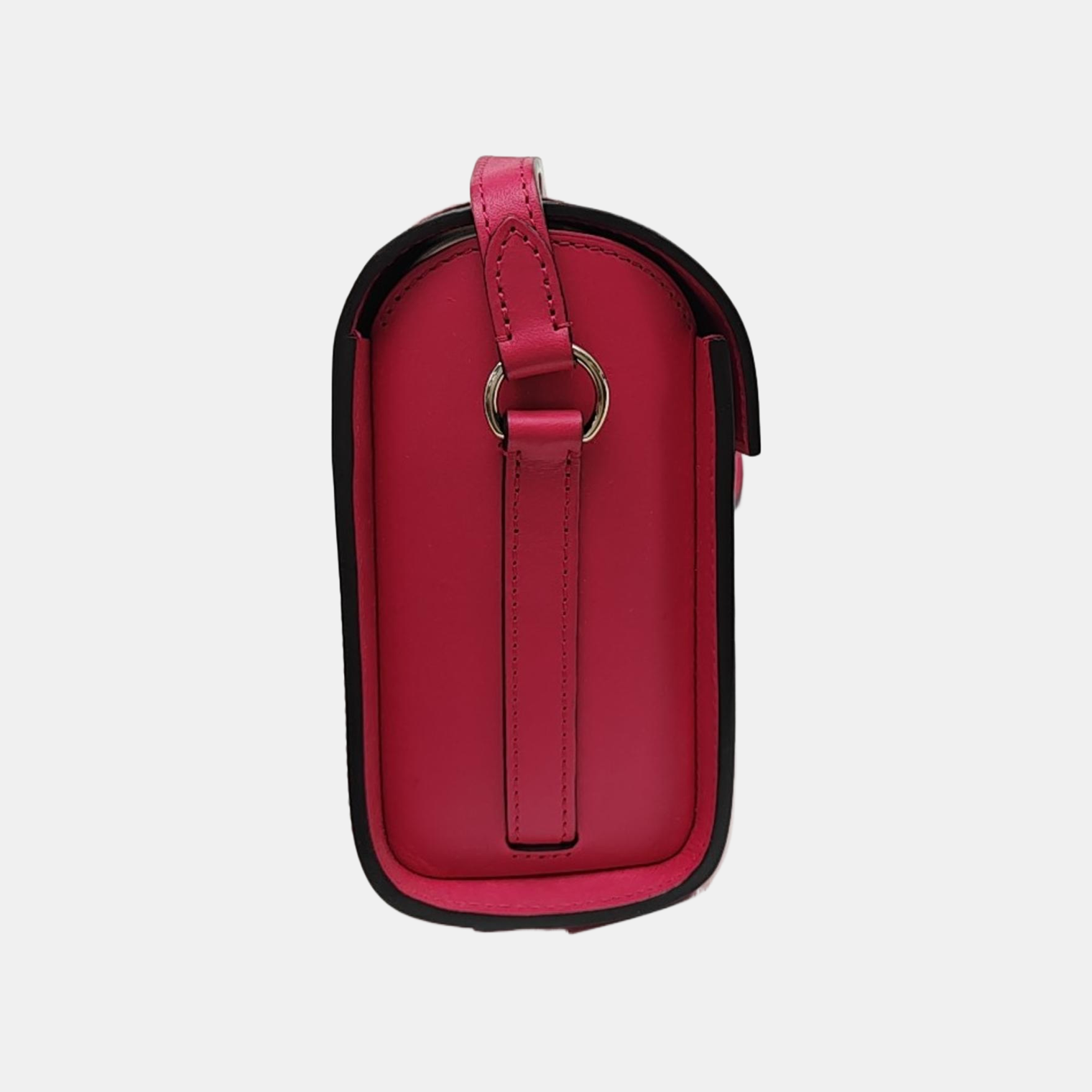 Leather Shoulder Bag Red