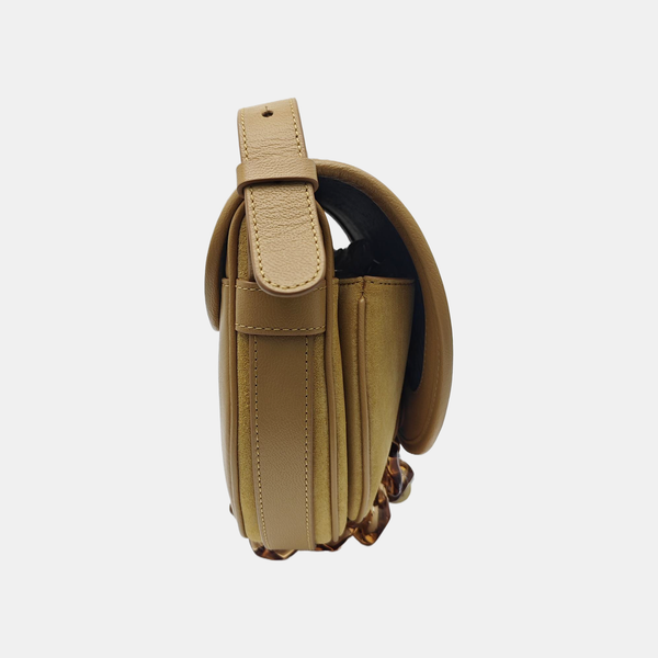 Leather Shoulder Bag Brown