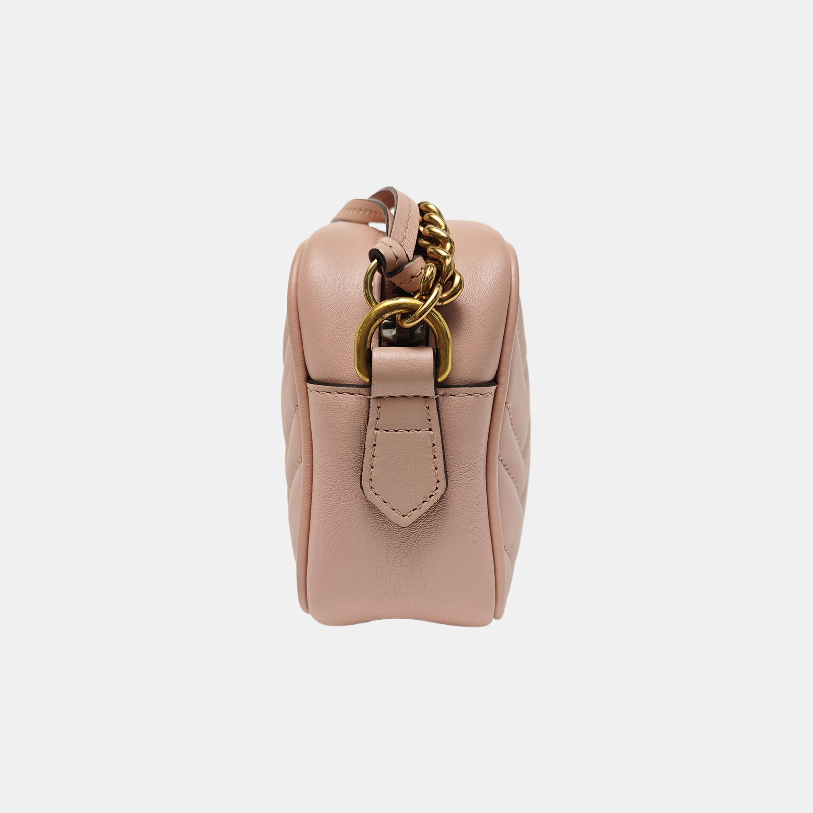 GG Marmont Mini Quilted Calfskin Pink