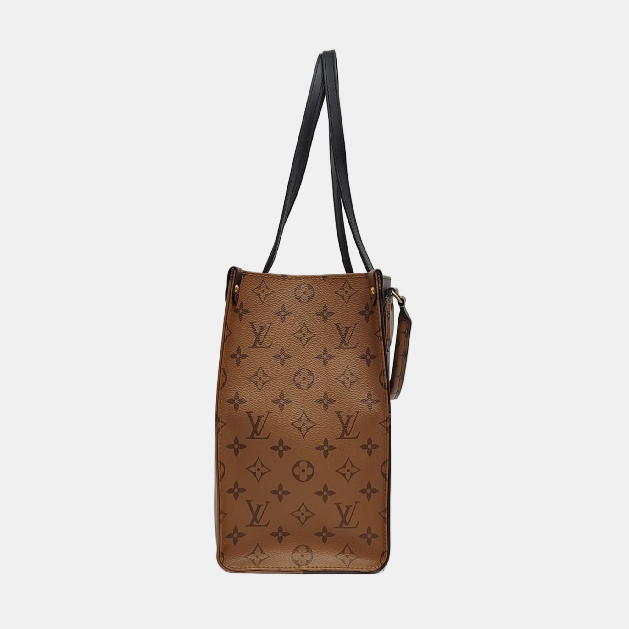 ONTHEGO MM Monogram Coated Canvas Brown