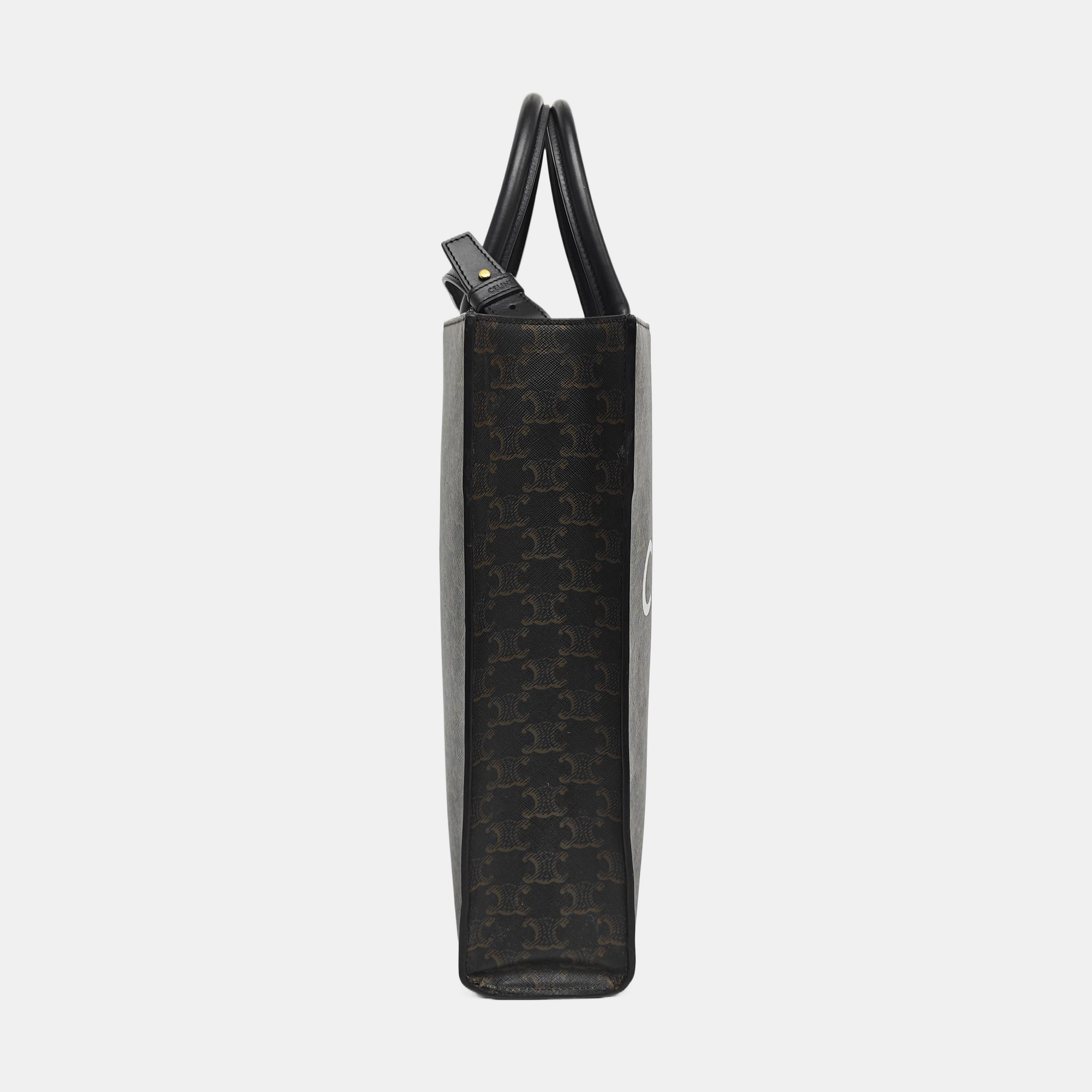 CABAS CELINE Small Coated Canvas Black