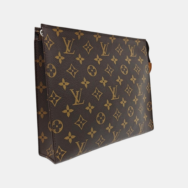 TOILET POCKET 26 Monogram Coated Canvas Brown