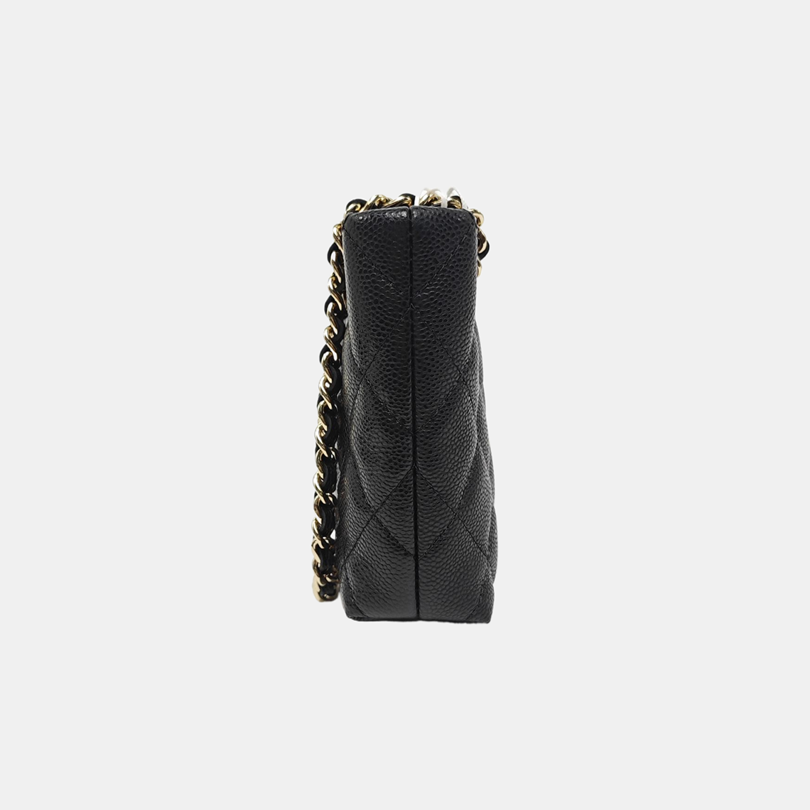 Quilted Grained Calfskin Black