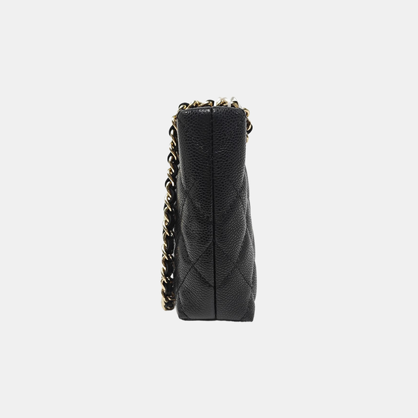 Quilted Grained Calfskin Black