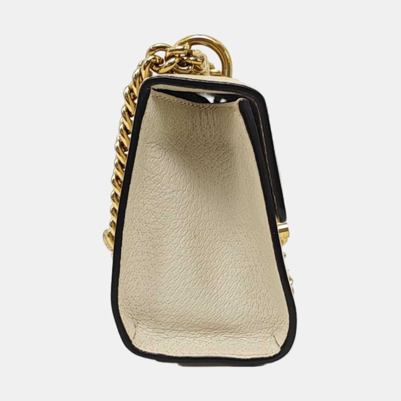 Authenticated pre-owned  Padlock Small Calfskin White - Shoulder Bag at Looply