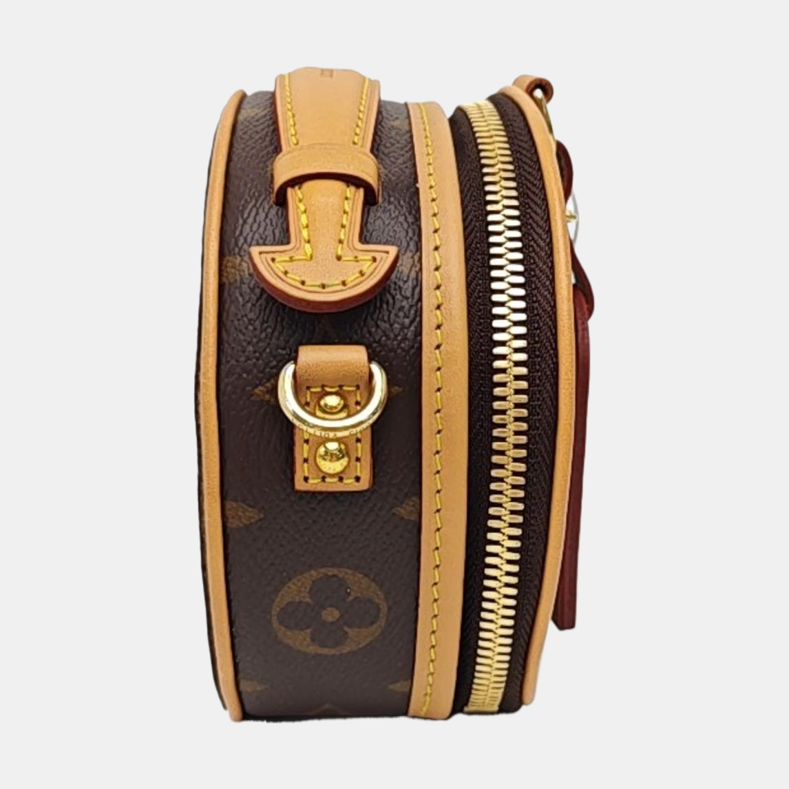 BOITE CHAPEAU Mini Monogram Coated Canvas Brown