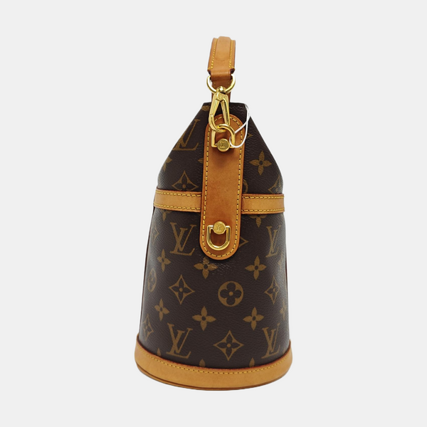 DUFFLE Monogram Coated Canvas Brown