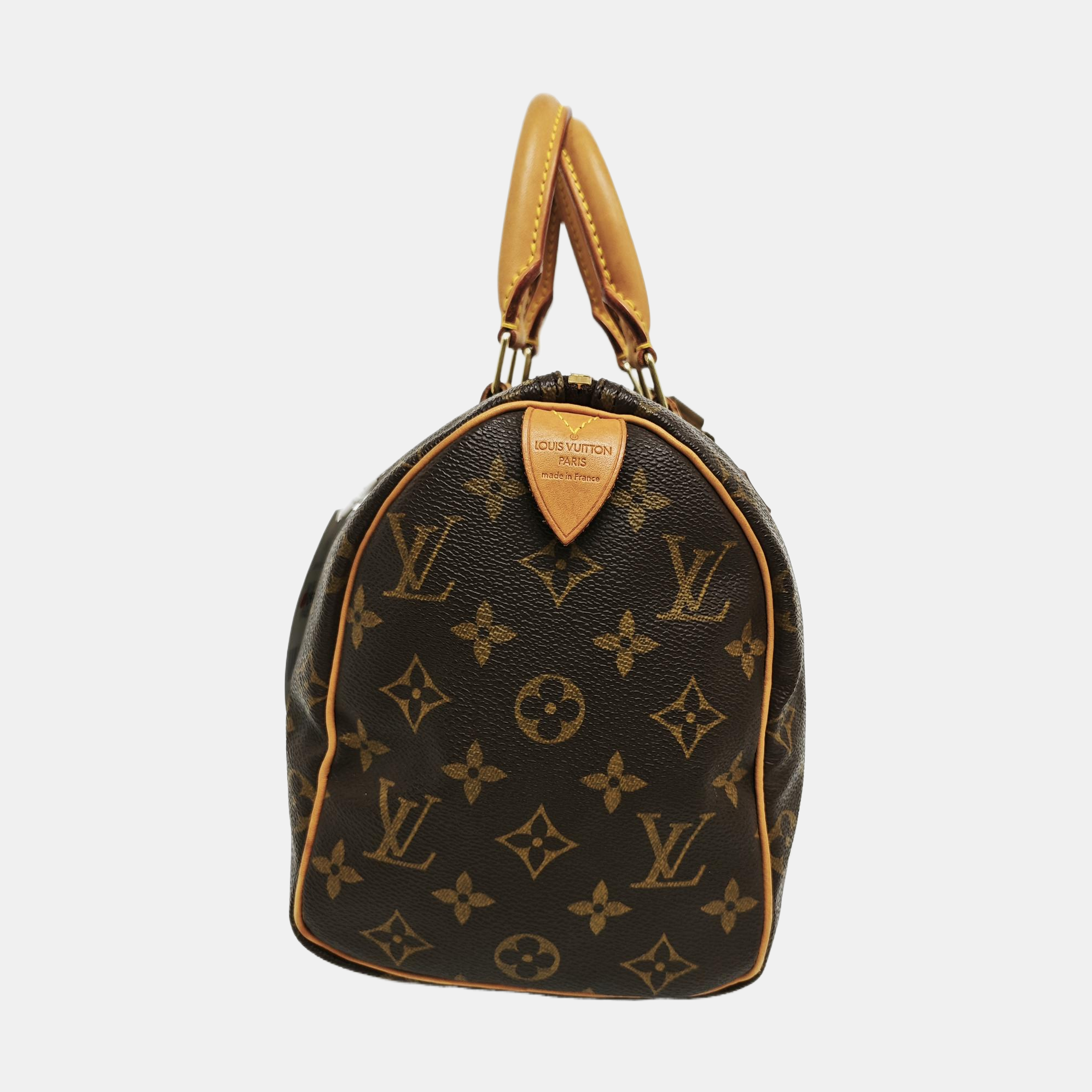 SPEEDY 25 Monogram Coated Canvas Brown