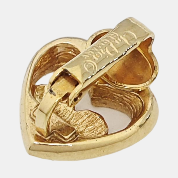 Metal Gold Clip On Earrings