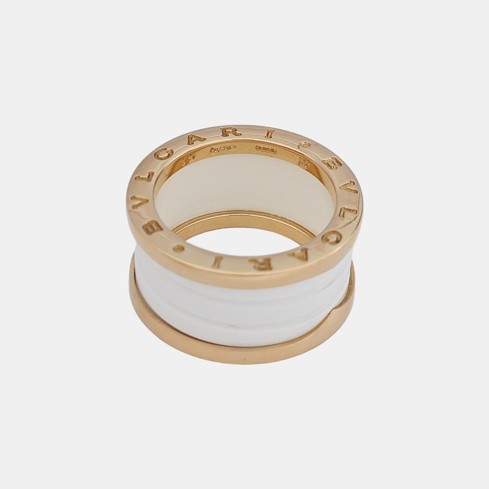 B.ZERO1 18k Rose Gold Ring EU 55
