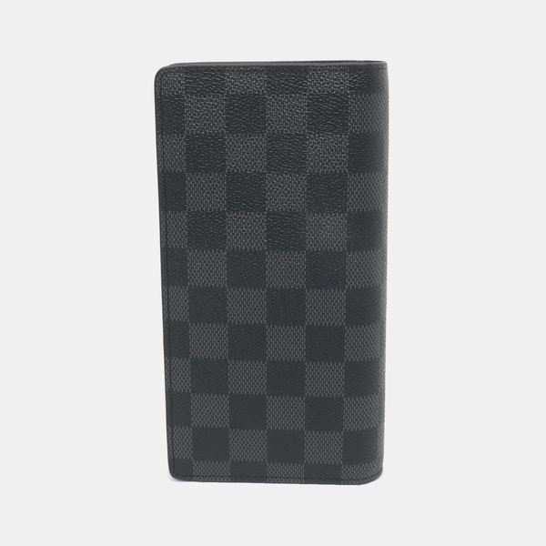 BRAZZA Damier Graphite Coated Canvas Black Wallet