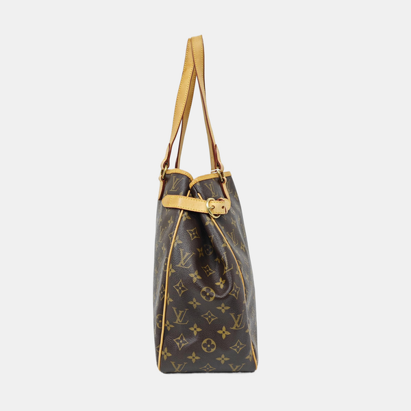 BATIGNOLLES MM Monogram Coated Canvas Brown