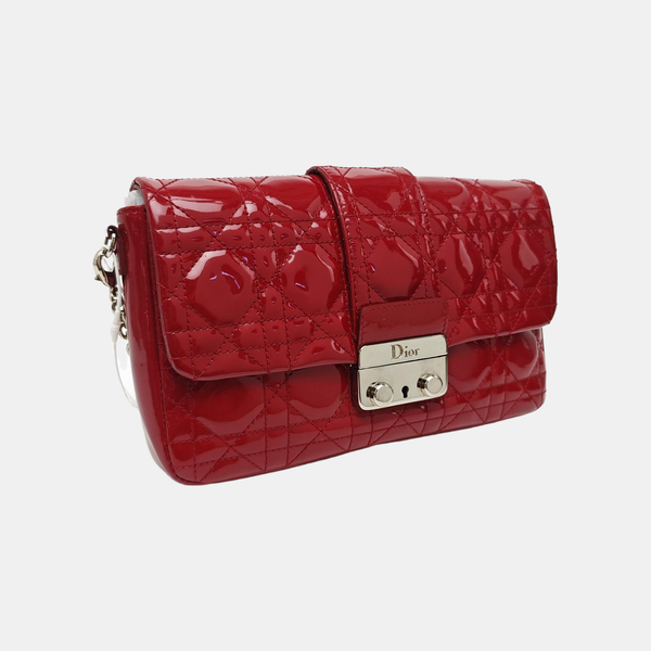 New Lock Cannage Patent Leather Red