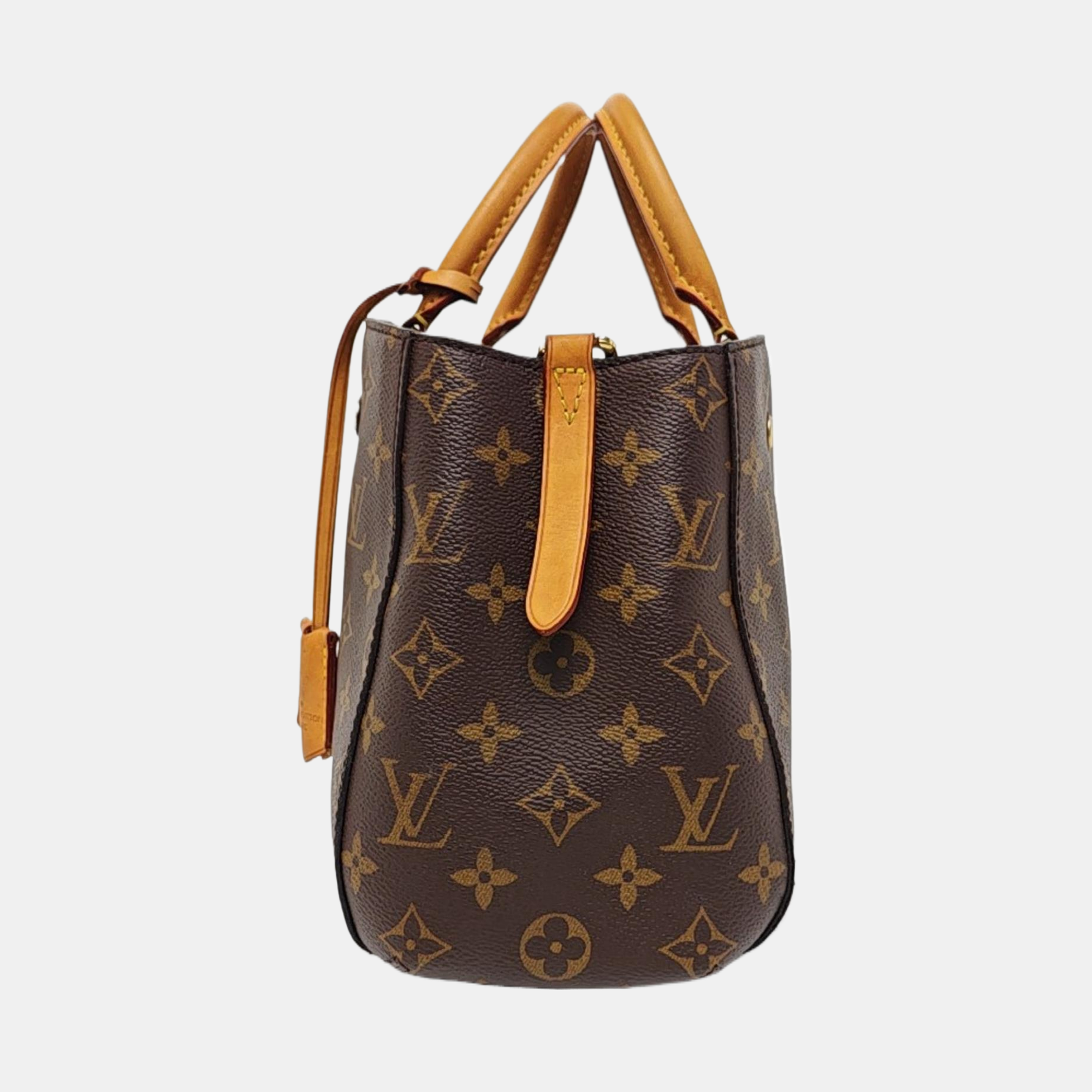 MONTAIGNE BB Monogram Coated Canvas Brown