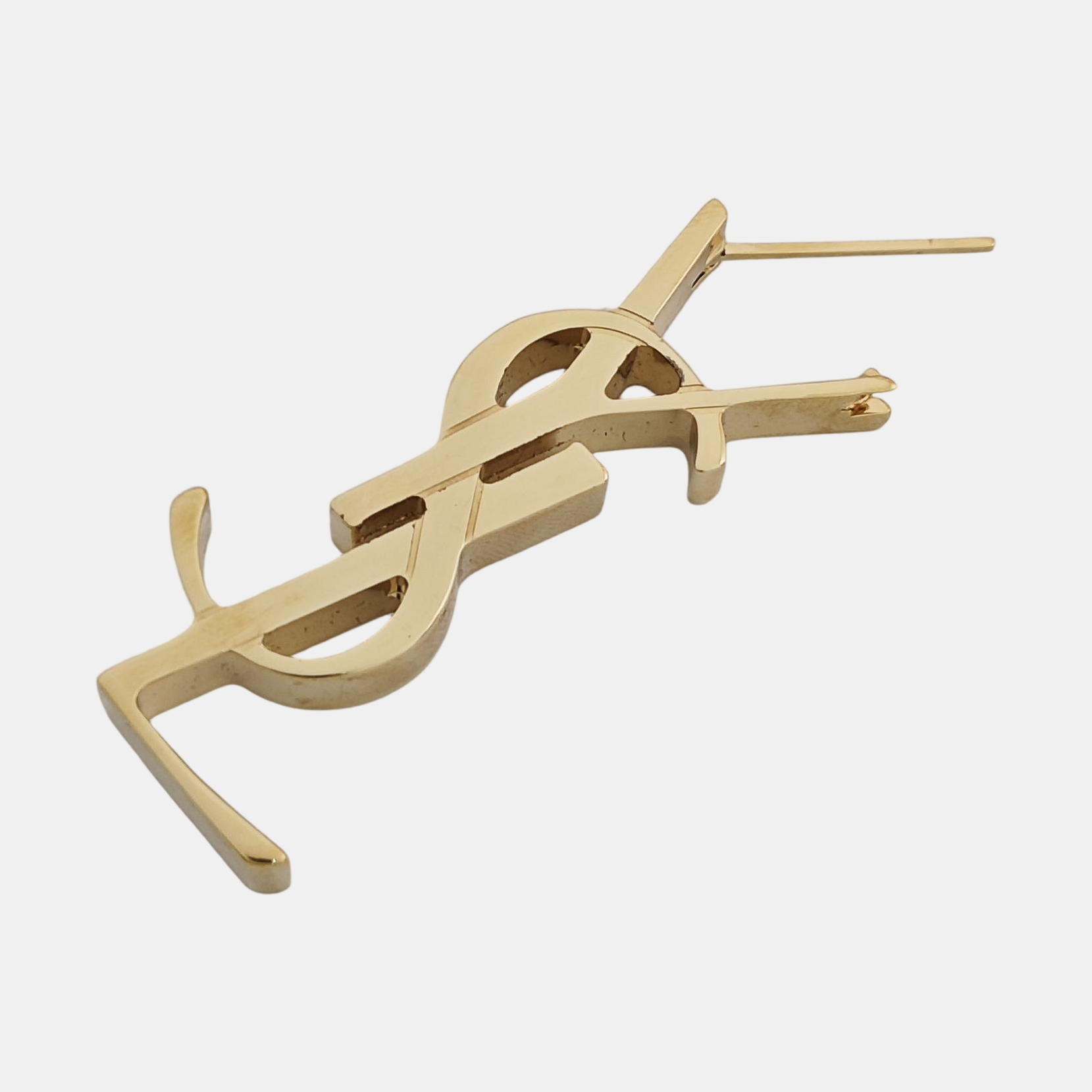 LE CASSANDRE Brass Gold Stud Earrings