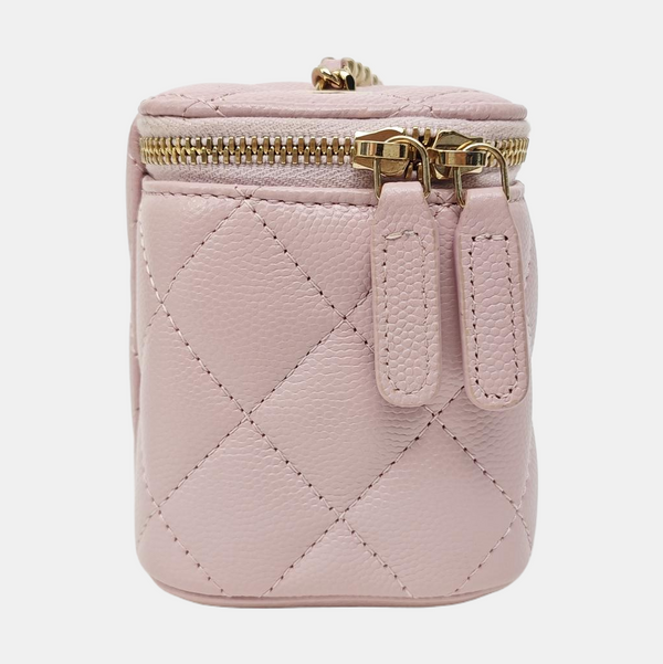 Quilted Calfskin Shoulder Bag Pink