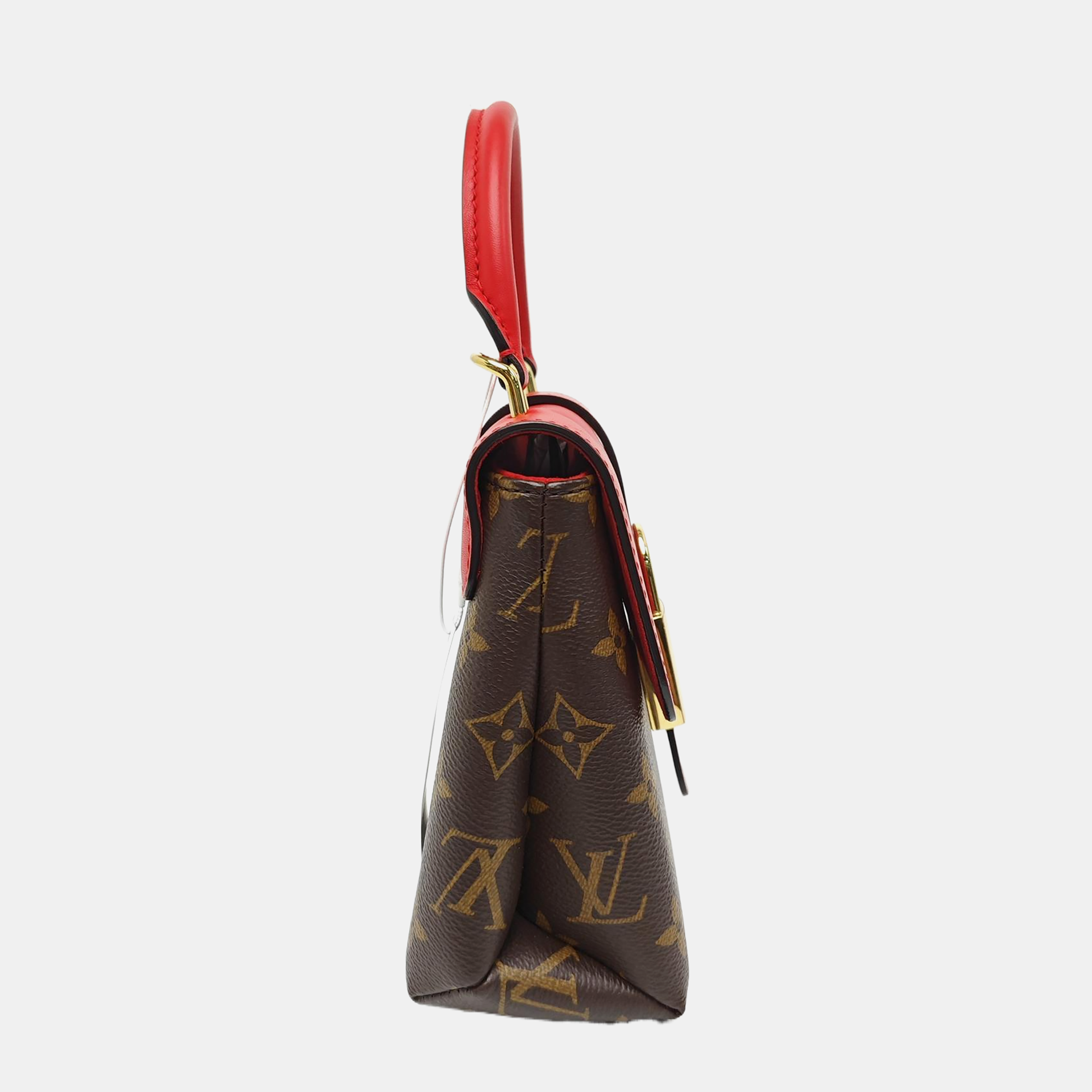 LOCKY BB Monogram Coated Canvas Red